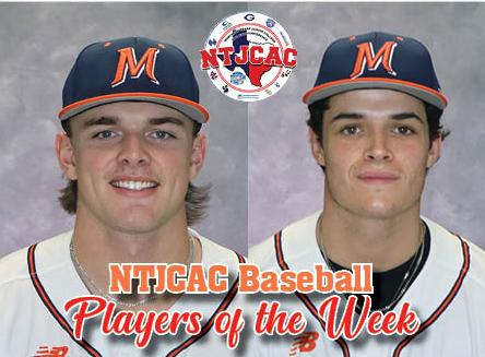 Jenkins, Chyr share NTJCAC Baseball Player of the Week honors