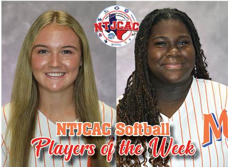 Garrett, Rogers earn NTJCAC Softball honors