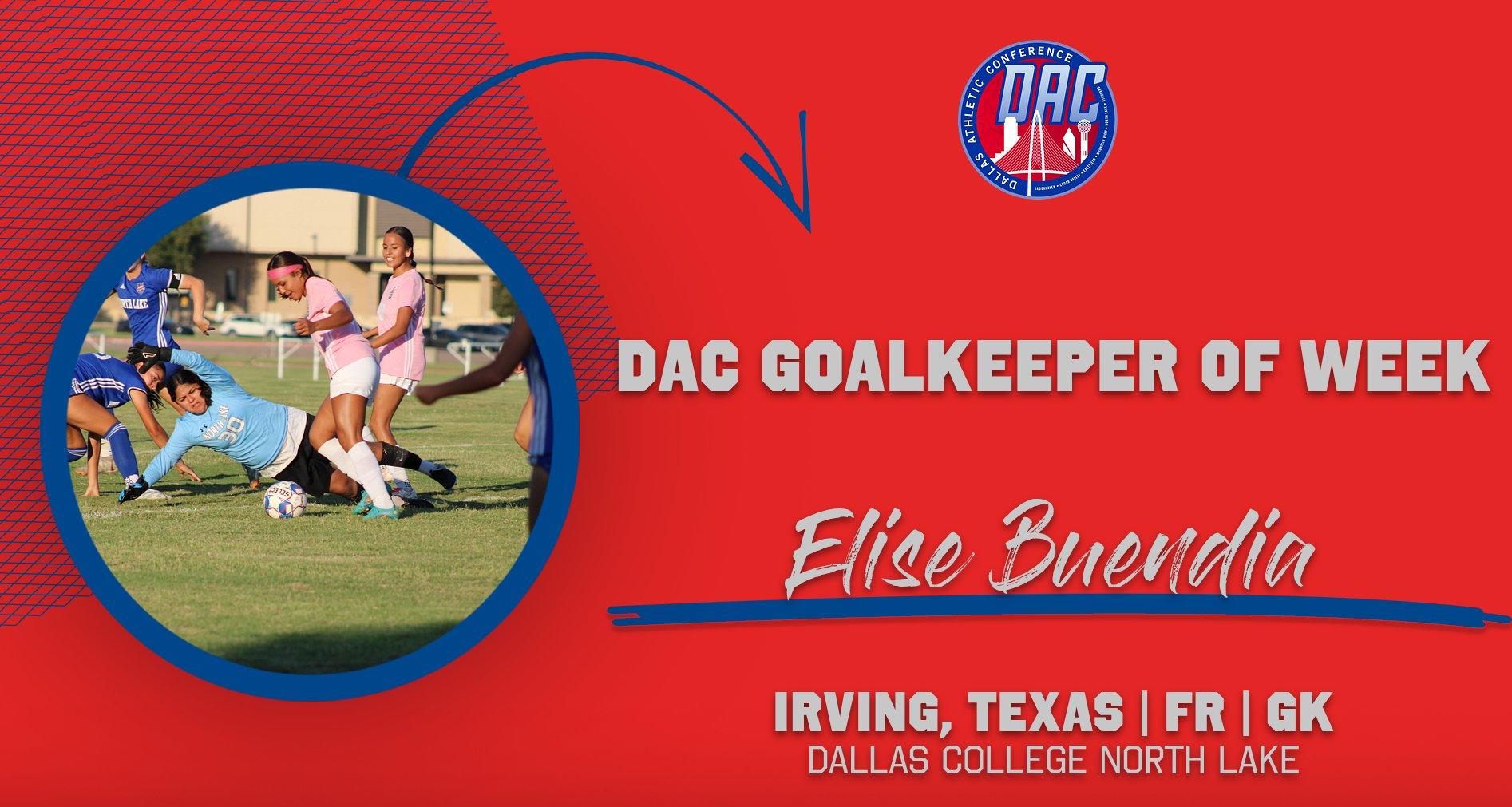 Buendia Named DAC Goalkeeper of Week